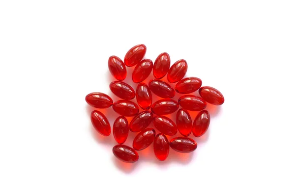 izole kırmızı e vitamini hapları