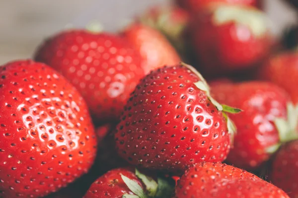 bunch of ripe strawberries