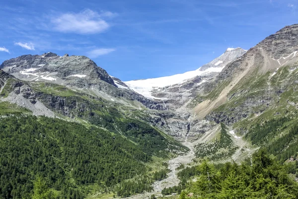 Ледник в швейцарских Альпах — стоковое фото