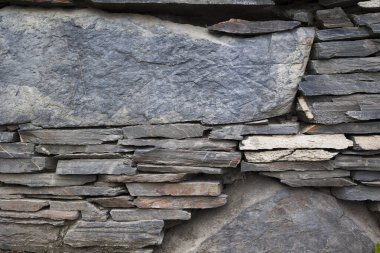 eski bir taş duvar parçası