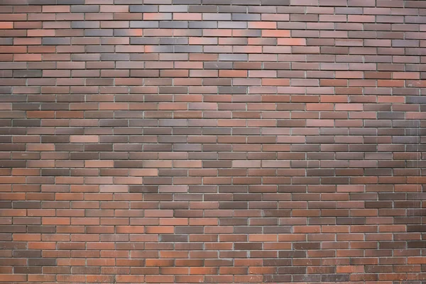 Parede Tijolo Vermelho Fundo Visão Ângulo Largo — Fotografia de Stock