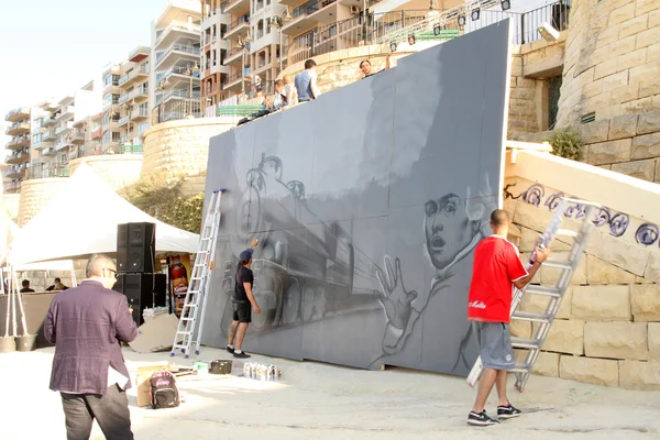Festival de arte callejero de Sliema — Foto de Stock