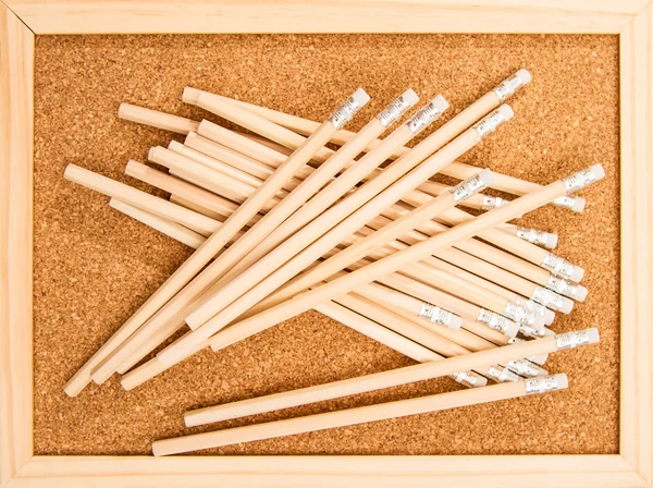 Bunch of wooden pencils — Stock Photo, Image