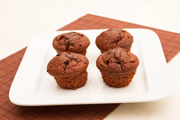 Muffins de chocolate — Fotografia de Stock