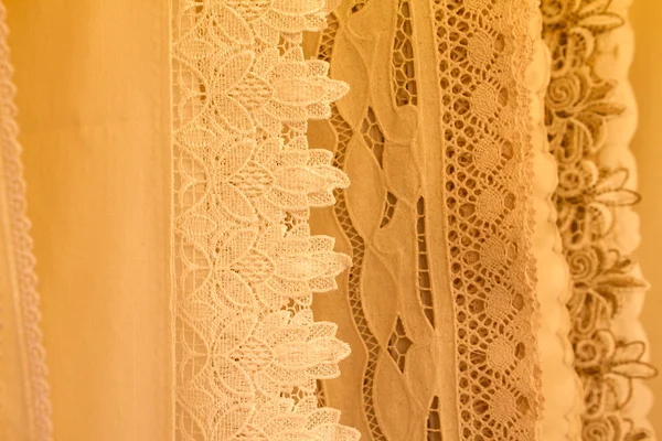 Fabric with lace — Stock Photo, Image
