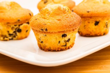 vanilya ve çikolata muffins