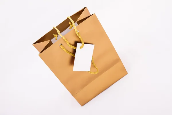 ถุงของขวัญสีทอง — ภาพถ่ายสต็อก