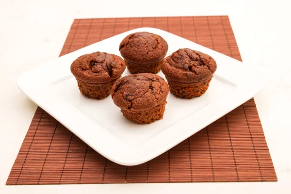 Muffins de chocolate — Fotografia de Stock