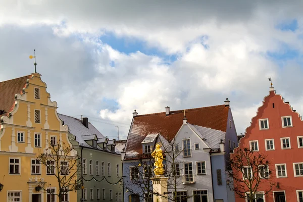 Snowy Panorama of Wemding — Stock Photo, Image