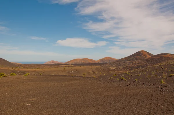 Vulkanisch landschap op Lanzarote — Stockfoto