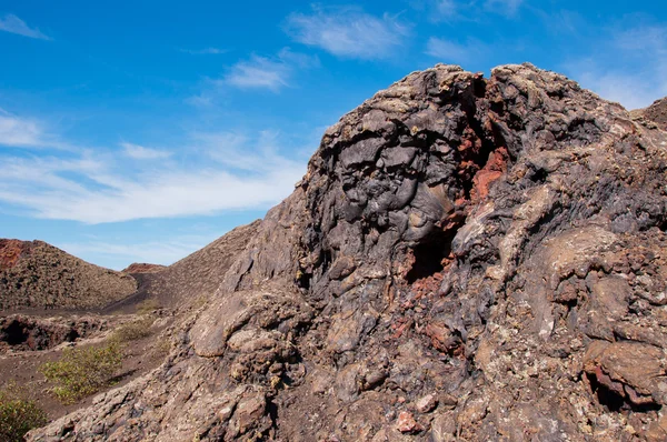 Vulkanisch landschap op Lanzarote — Stockfoto