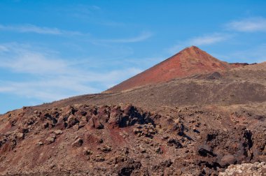 Lanzarote 'deki volkanik manzara