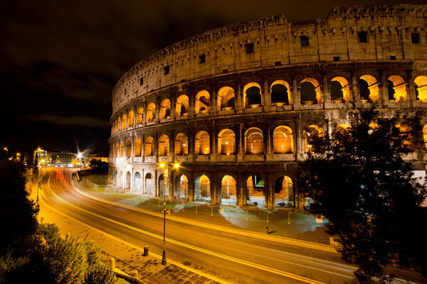 The Colosseum was built in the 70s AD and was the largest amphitheatre built during the Roman Empire.