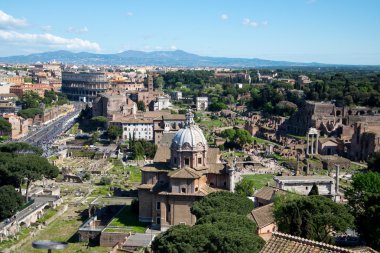 Roma 'nın panoramik manzarası