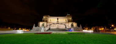 Ulusal Anıtı ve victor emmanuel II, gece
