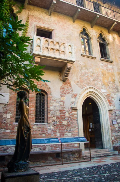 줄리엣의 집, 이탈리아 베로나 — 스톡 사진
