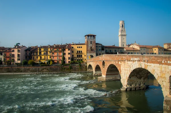 Ponte Pietra, Verona — Stok fotoğraf