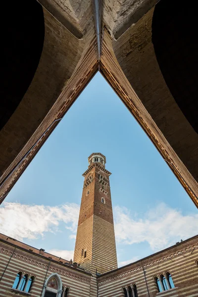 Lamberti 타워, 베로나, 이탈리아 — 스톡 사진
