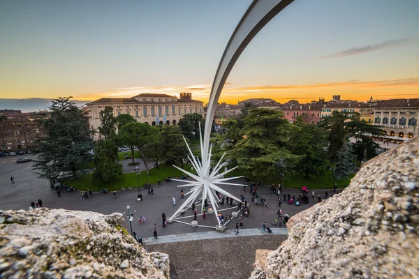 Blick aus der Arena von Verona Piazza BH — Stockfoto