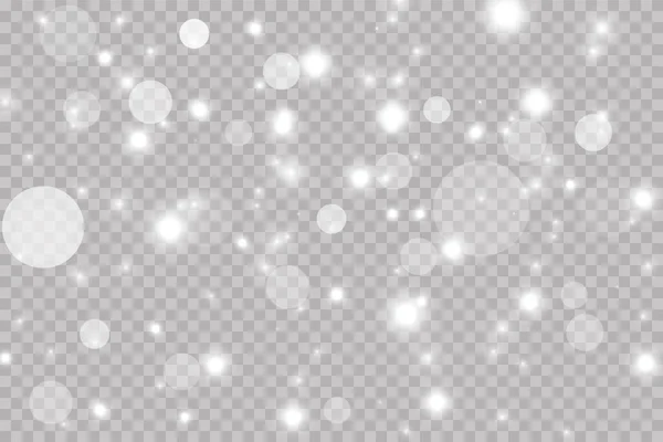 Light Glow Effect Stars Bursts Sparkles Isolated Transparent Background — Stock Vector