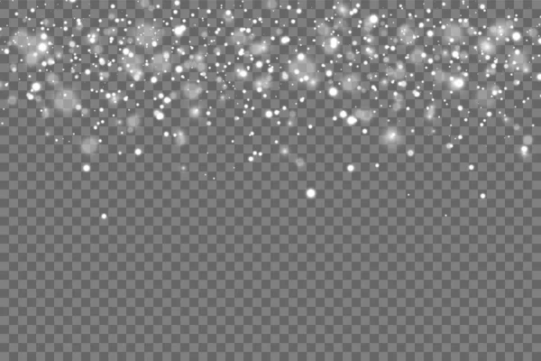 Realistic Falling Snowflakes Isolated Transparent Background Vector Illustration Eps Stock Illustration