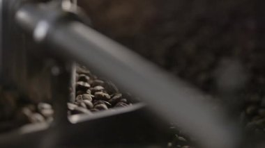 Kahve Kızartma Fasulyesi. Kapatın.