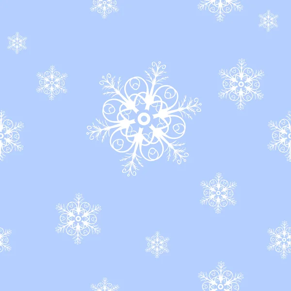 Snowflakes seamless texture — Stock Vector