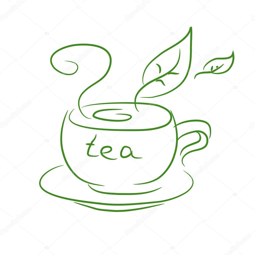 Sketch Of A Cup Of Tea Vector Image By C Moremari19 Vector Stock