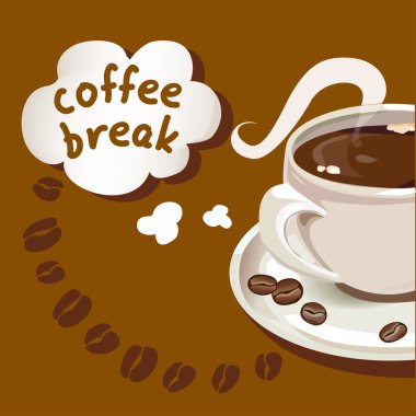 kahve, kahve molası ile kart