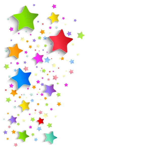 Fundo de estrelas coloridas applique — Vetor de Stock