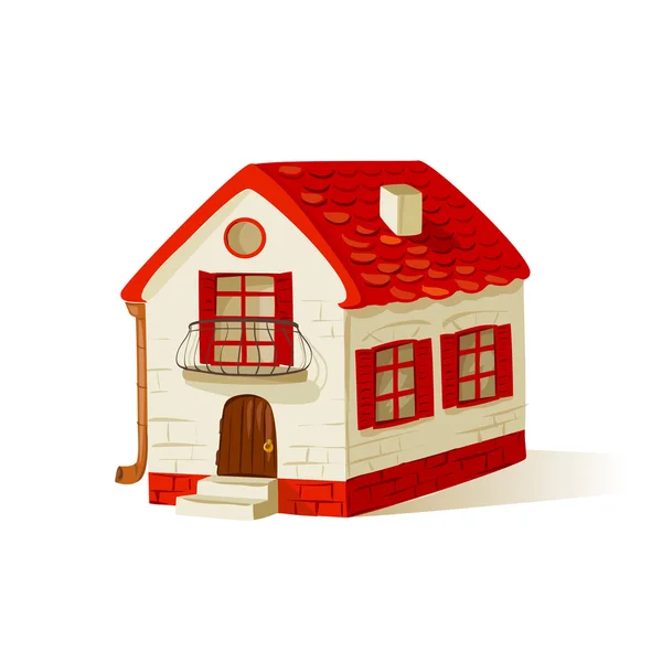 Little vintage house — Stock Vector