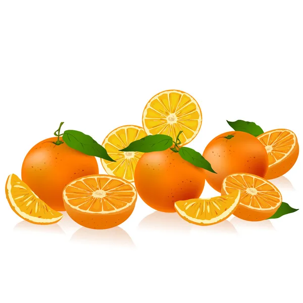 Frontière orange — Image vectorielle