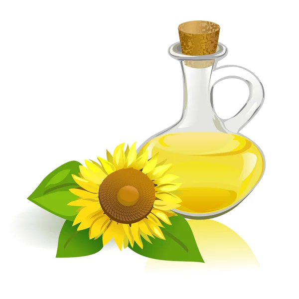 Подсолнечное и растительное масло — стоковый вектор