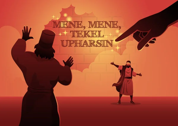 Daniel, İbrani peygamberler, duvardaki yazıyı yorumluyorlar.