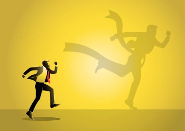 İş adamı Ribbon 'ı bitirmeyi hayal ediyor.
