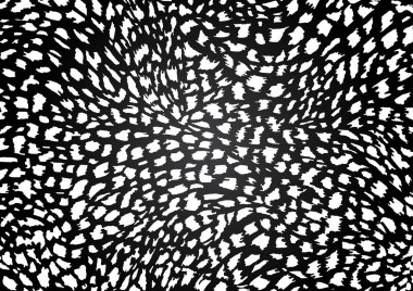 Leopar derisi el çizimi.