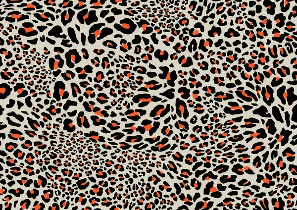 Kreslení Leopardí Kůže Rukou — Stockový vektor