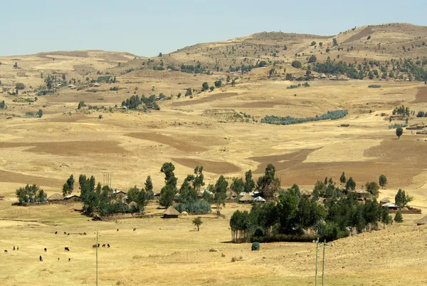 Afrikanische Landschaften und Dörfer — Stockfoto