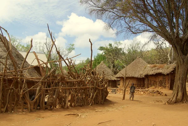 Afrikanische Dörfer lizenzfreie Stockbilder