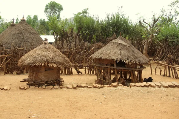 Villaggi africani Foto Stock