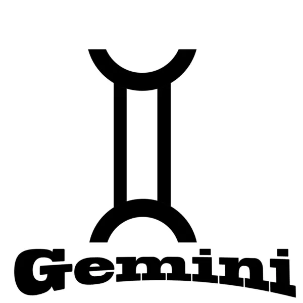 Gemini teken — Stockfoto