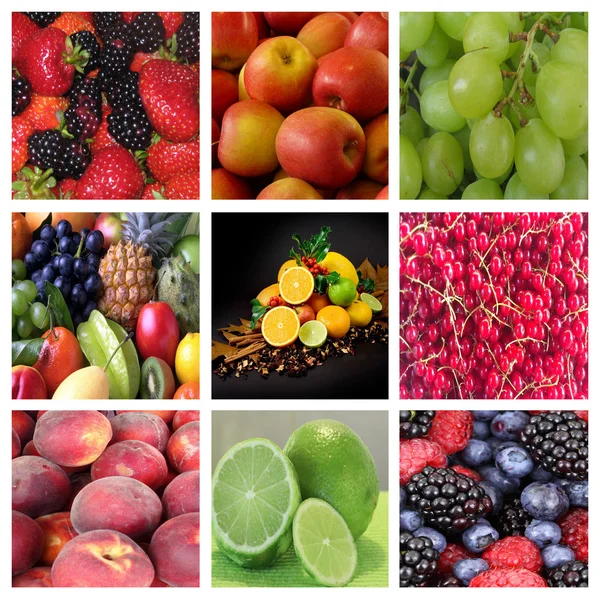 Collage de frutas Fotos de stock libres de derechos