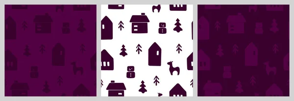 İzole edilmiş elementlerle kusursuz bir Noel deseni