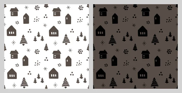 İzole edilmiş elementlerle kusursuz bir Noel deseni