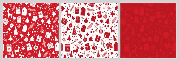 İzole edilmiş elementlerle kusursuz bir Noel deseni