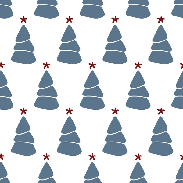 Christmas seamless pattern with isolated drawn elements — Stockvektor