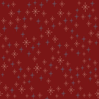 İzole edilmiş elementlerle kusursuz bir Noel deseni