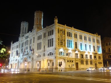 Town hall of the City of Cagliari clipart