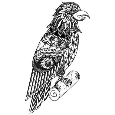 Zentangle tarzında el çizimi