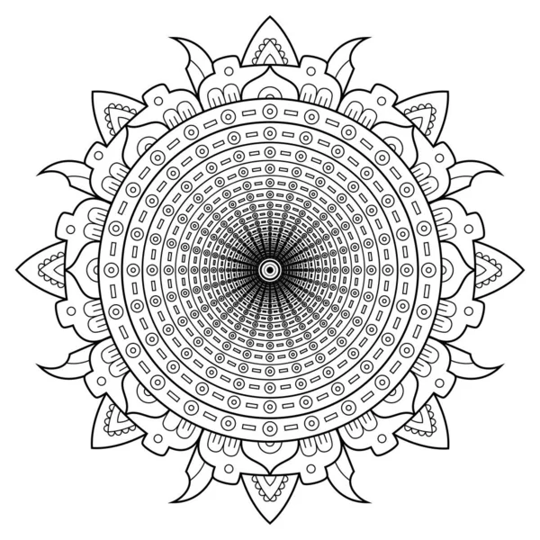 Kreativer Luxus Der Mandala Illustration — Stockvektor